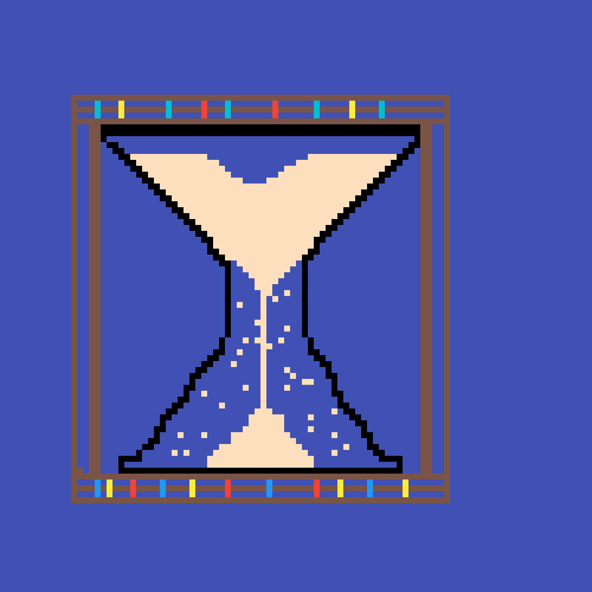 Pixilart hour glass with beads by Icewolf138