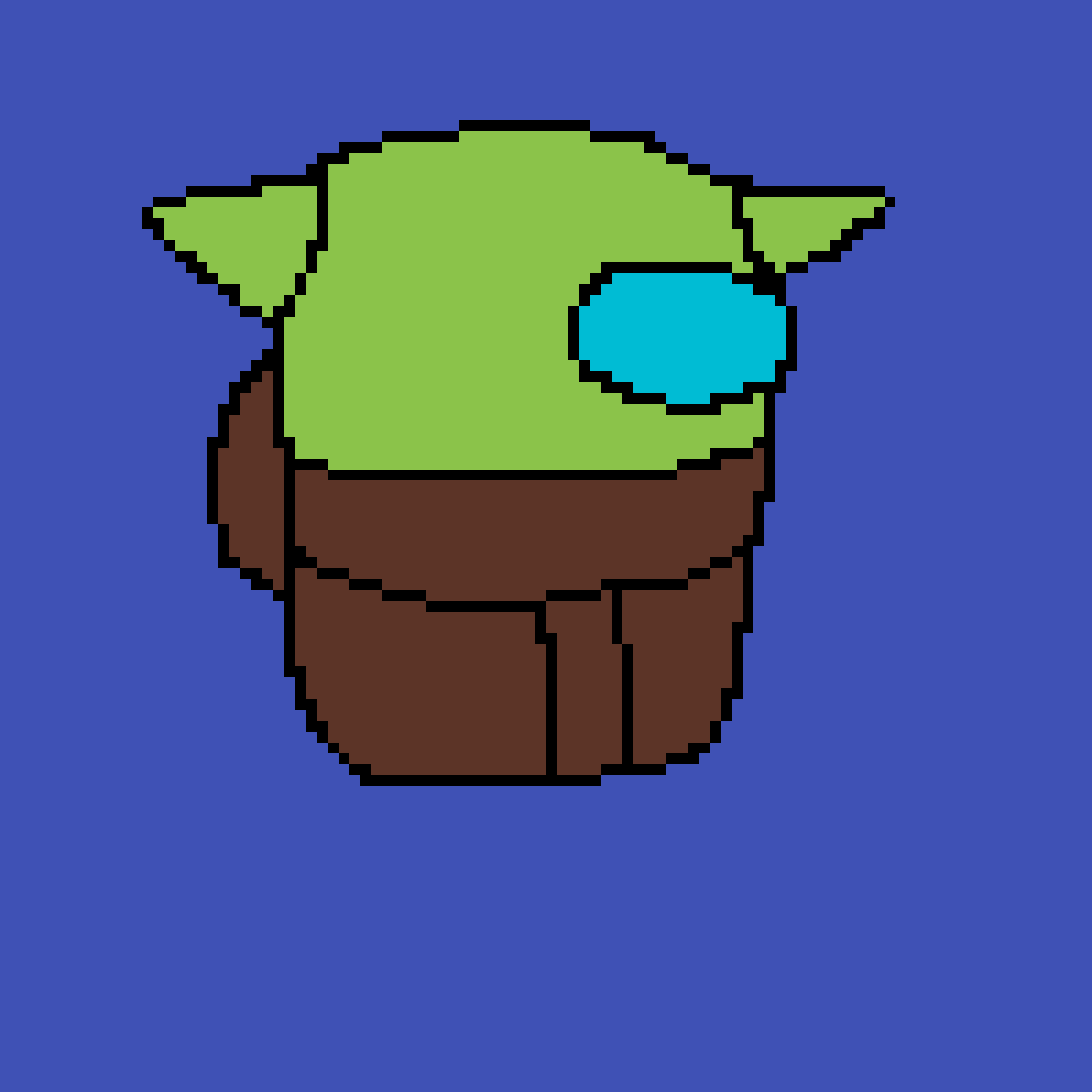 Pixilart Baby Yoda among us by eqlirvhgboue