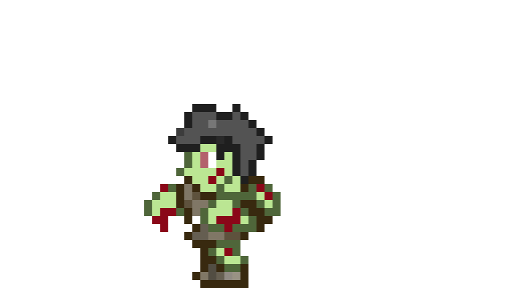 Pixilart terraria zombie by Gilbert090