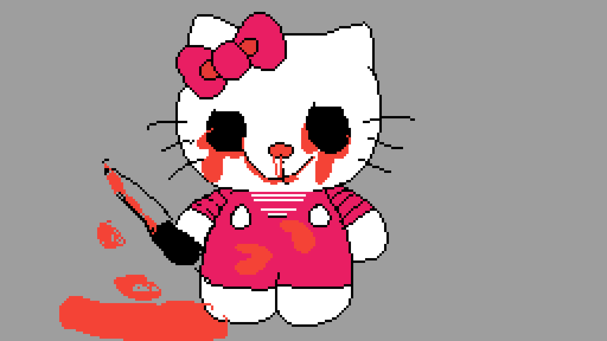 Evil Hello Kitty Drawings