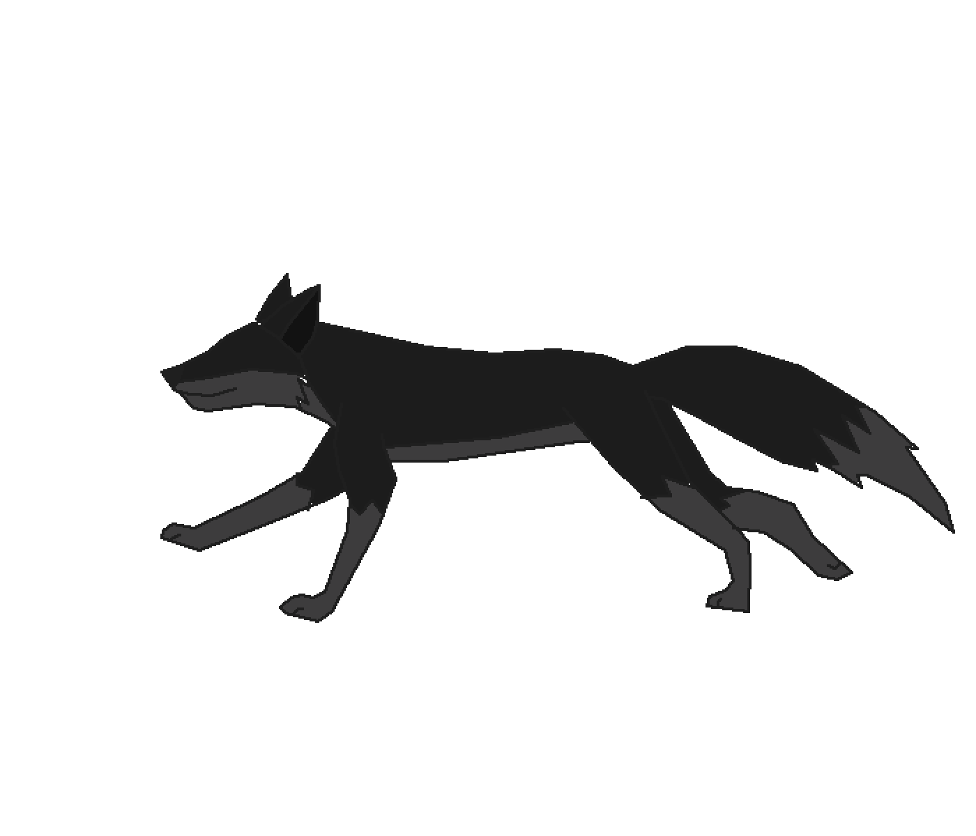 Black Wolf Running Gif