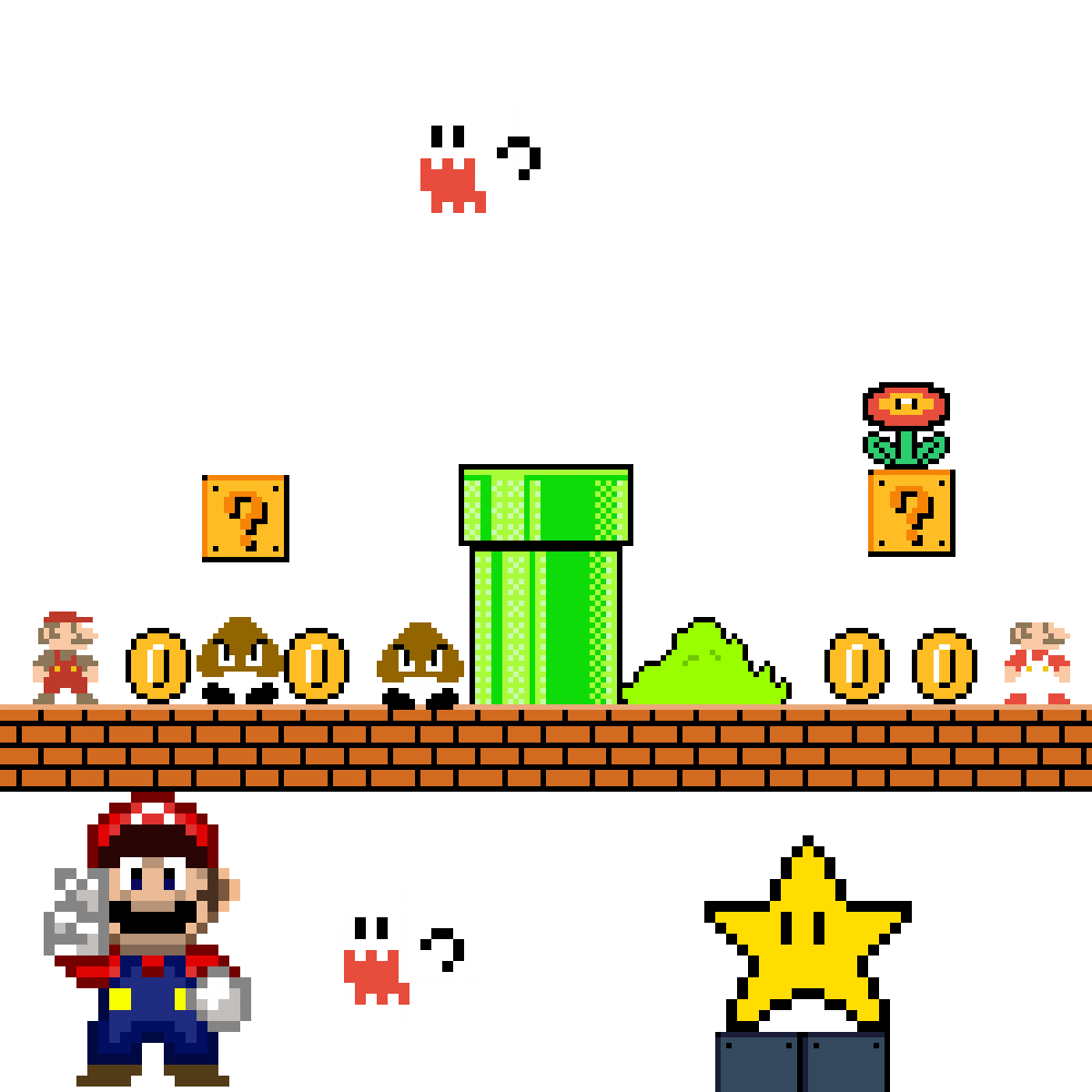 Mario block sprite