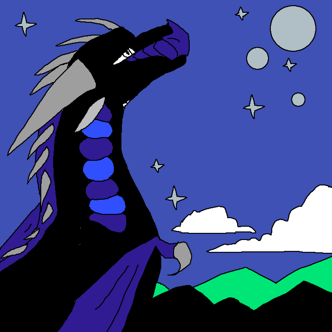 Pixilart Nightwing base by TigerlilyWOF