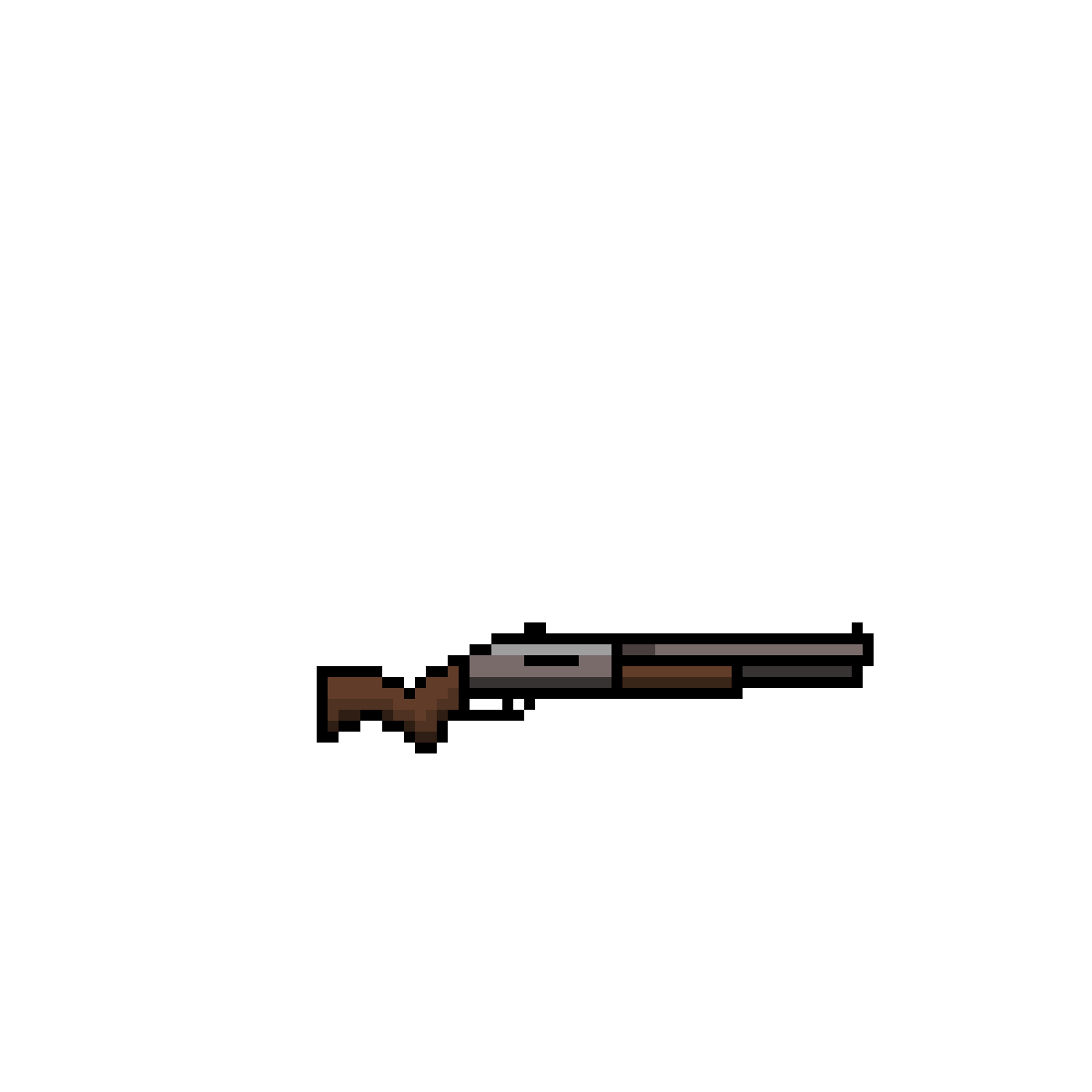 Pixilart PumpAction Shotgun by TigieTige03