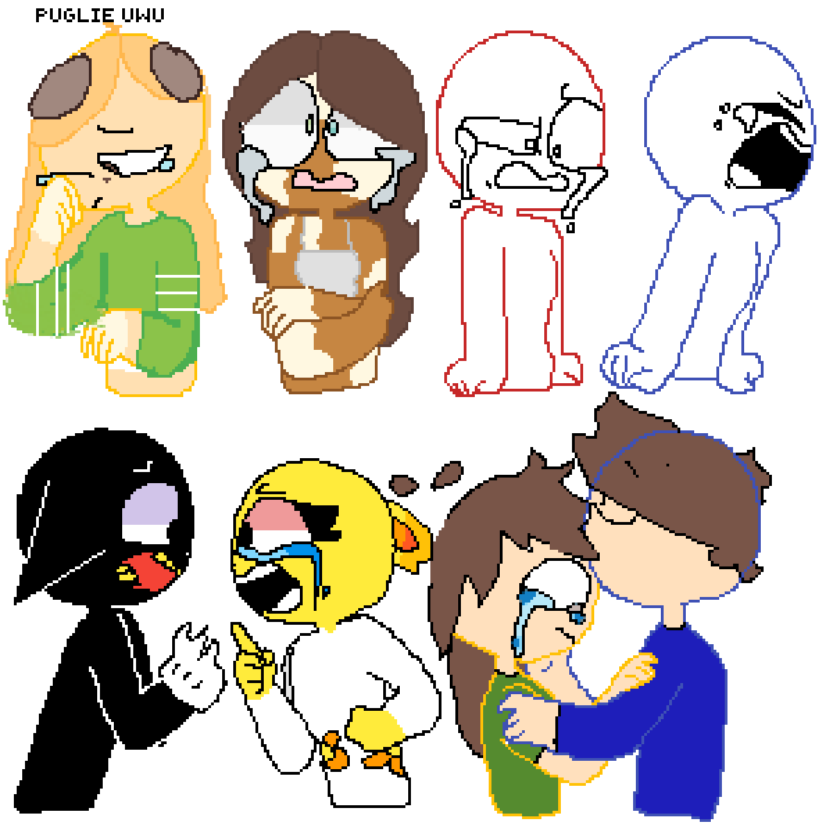 Pixilart cartoon cat and sad yoyo by BUNGIRLSfake