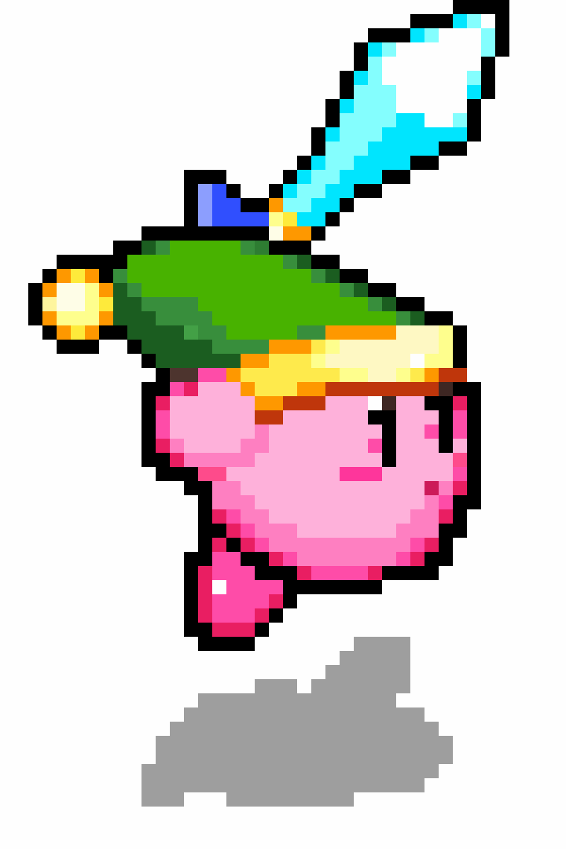 Pixilart Sword kirby by Alecks214