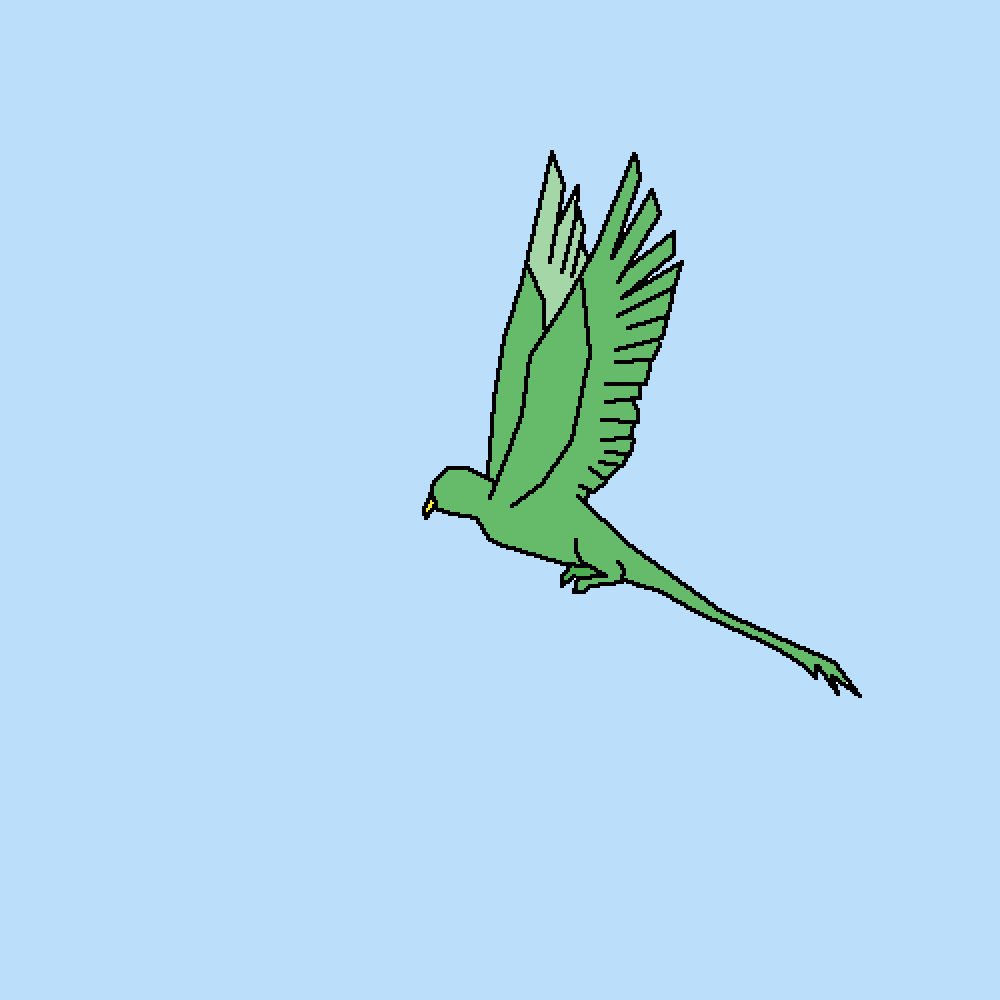 Pixilart Bird Flying Gif Base by MyLifeIsOdd