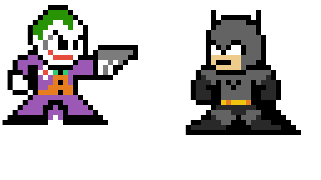 Editing batman vs joker Free online pixel art drawing tool Pixilart