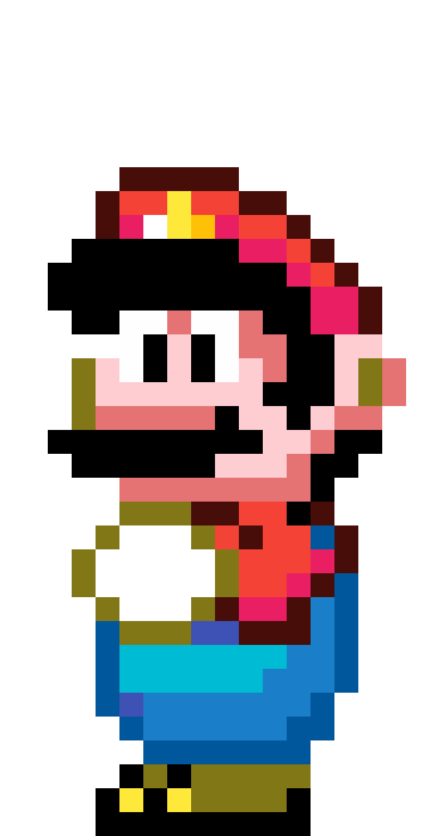 Pixilart Super Mario World Big Mario walking by TheMarioGuy