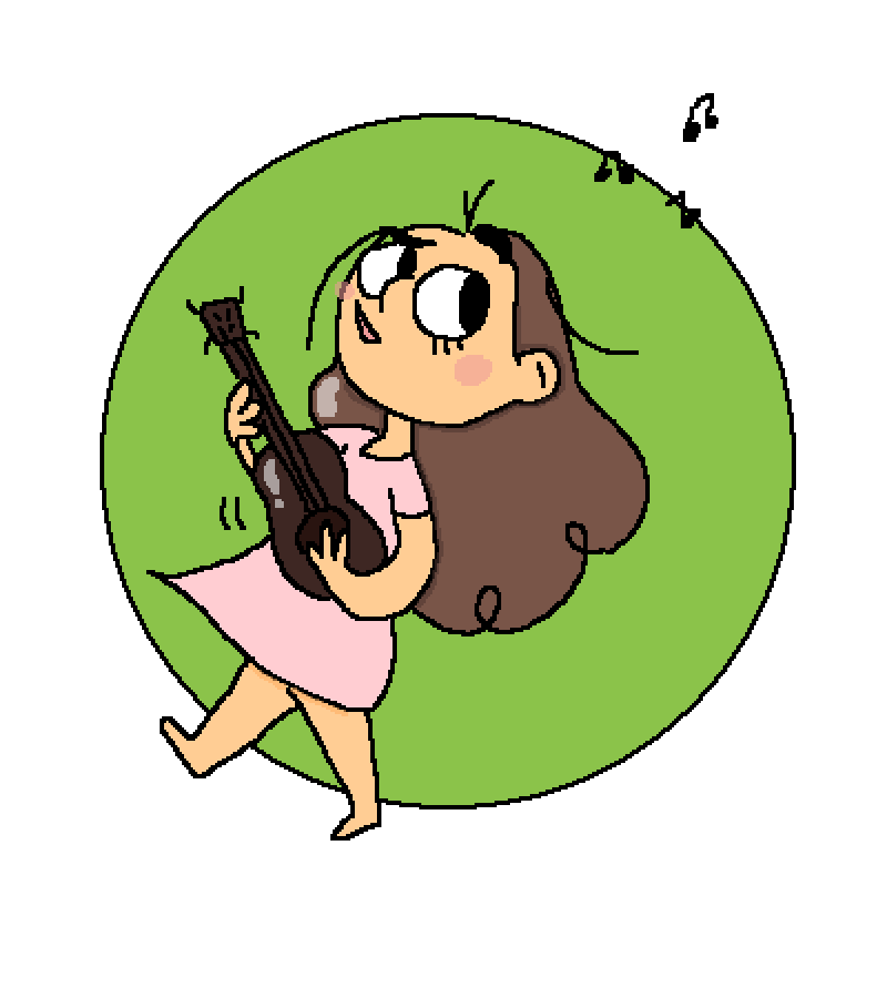 Pixilart ukulele girl pt 2 by nahta