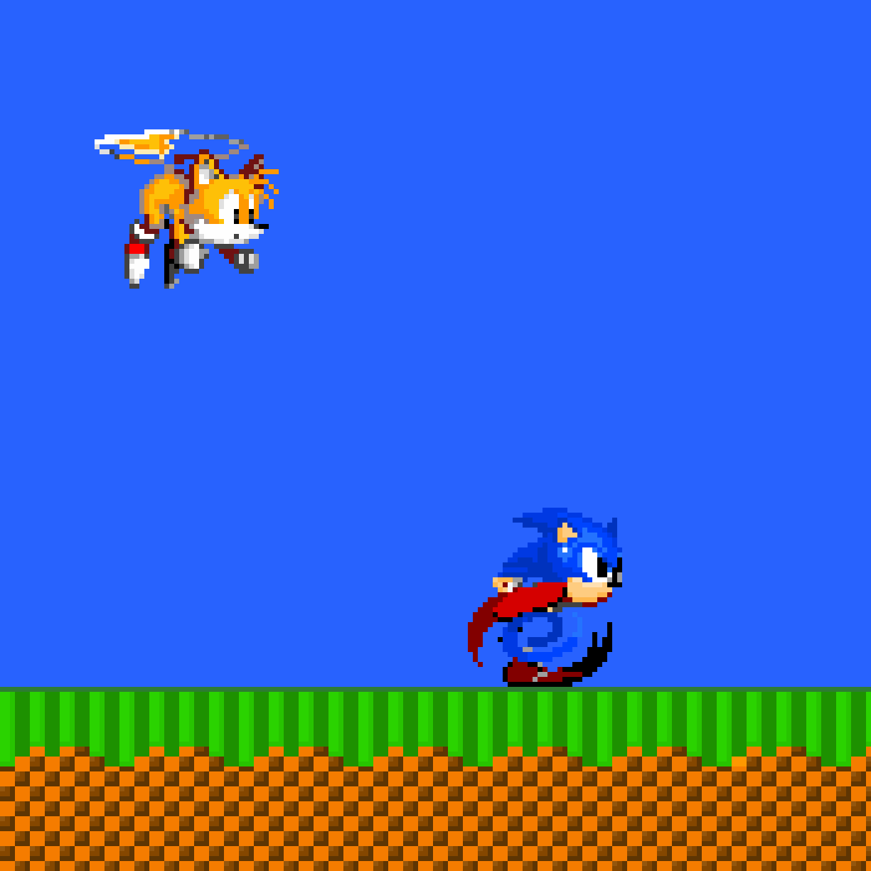 Pixilart Sonic and tails Gif by AstroPuff