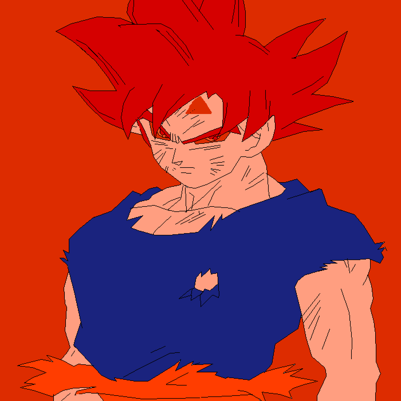 Editing goku super sayin omni god Free online pixel art drawing tool