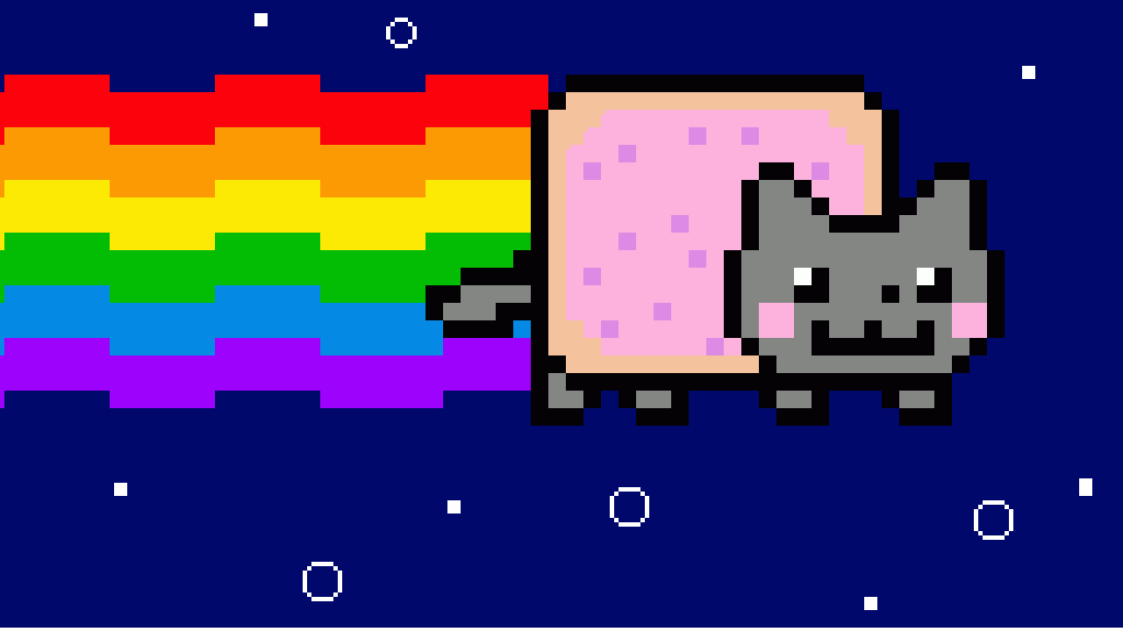 Nyan Cat Rainbow Gif