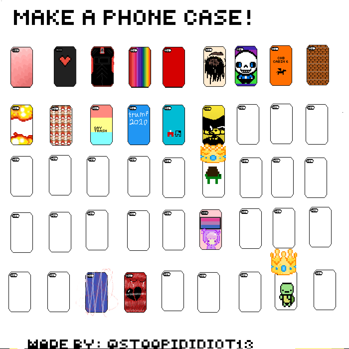 Pixilart Cartoon cat phone by BUNGIRLSfake