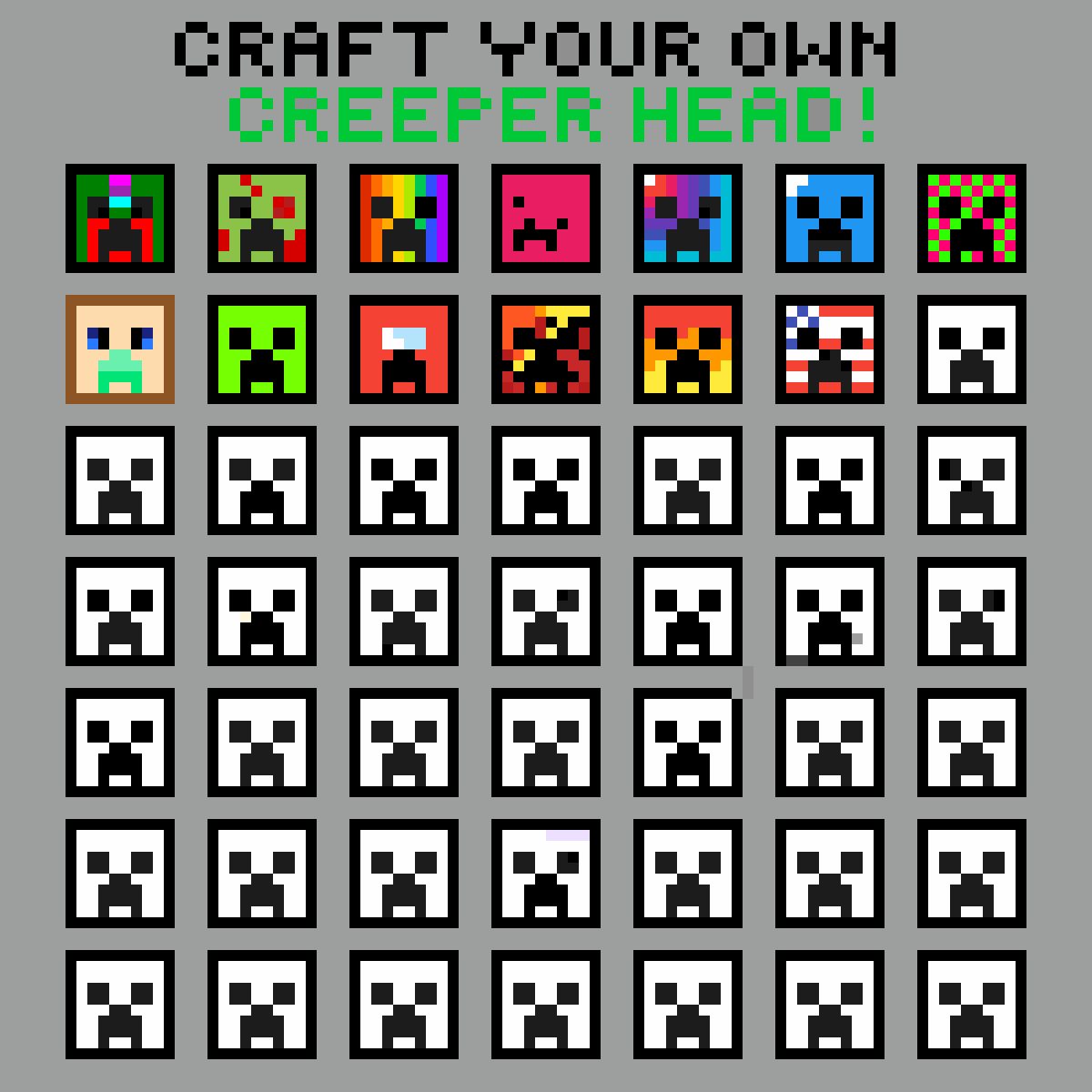 Minecraft Creeper Face Gif