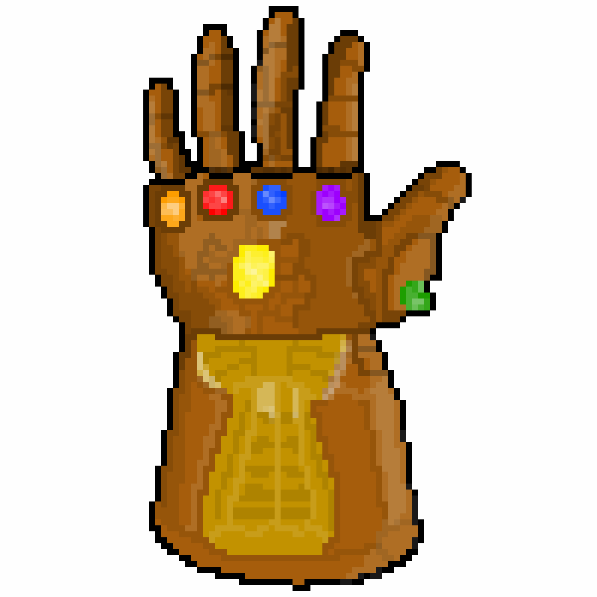 Pixilart Infinity Gauntlet by zranky