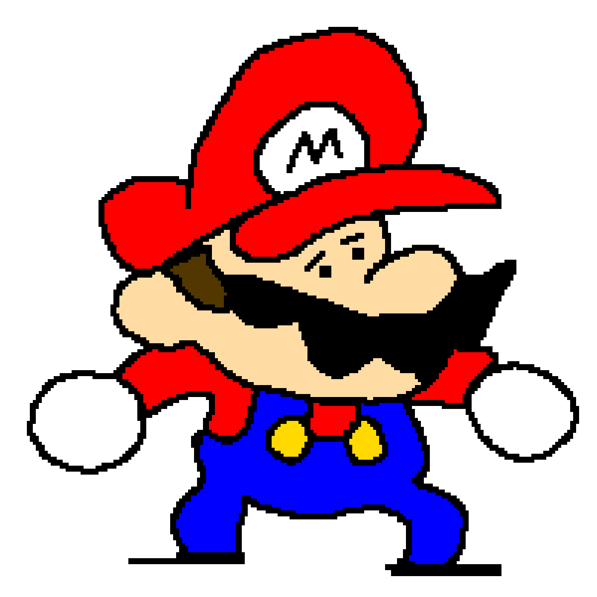 Pixilart Speedrunner Mario Slap by SuperSonic29