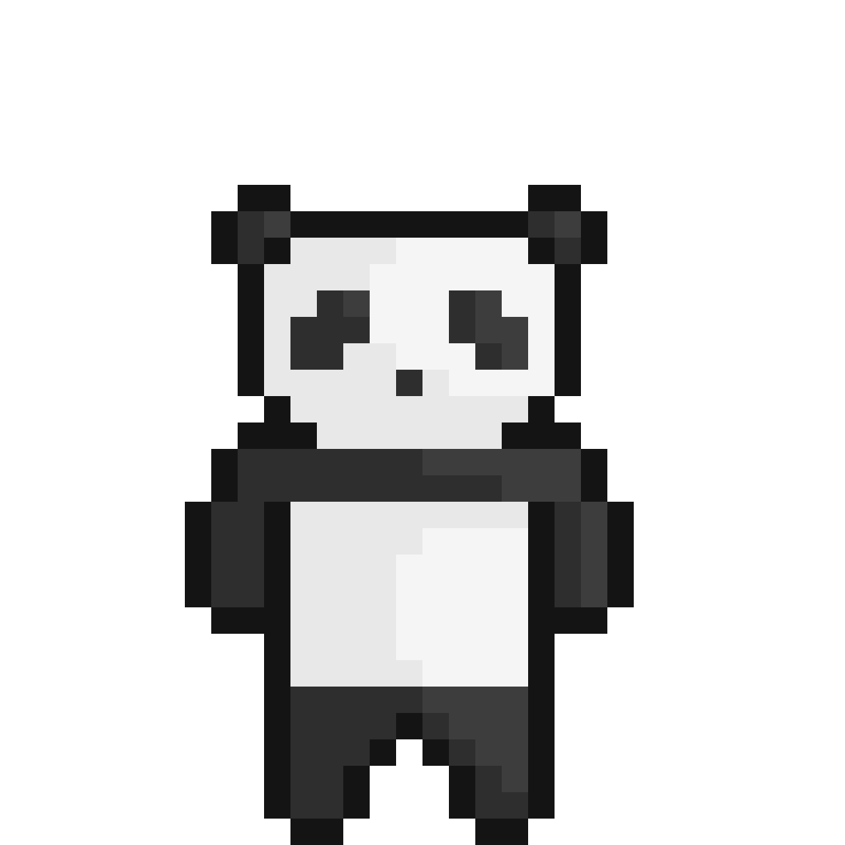 Pixilart Waving panda! by PixelPandy