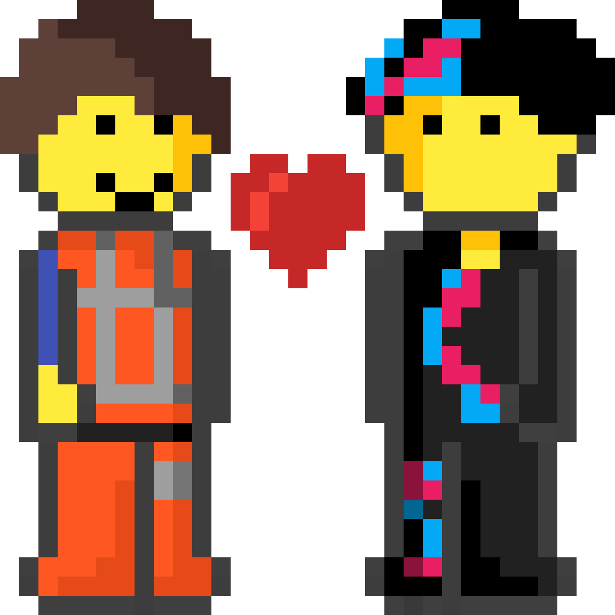 Pixilart Emmet and Lucy by SpeedyplayzOS
