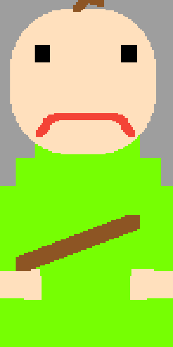 Editing Baldi slapping his ruler Free online pixel art drawing tool