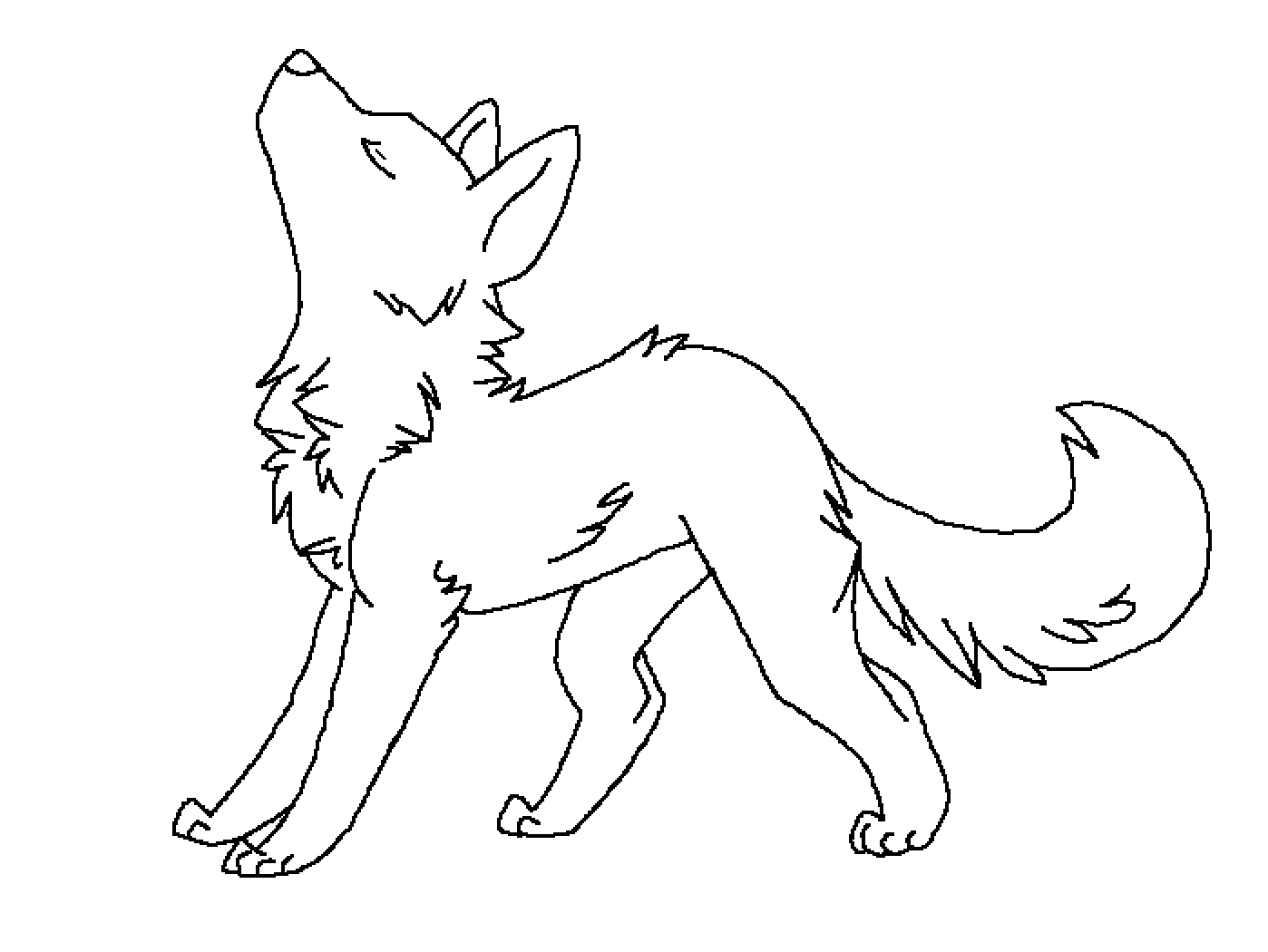 Howling Wolf Animated Gif