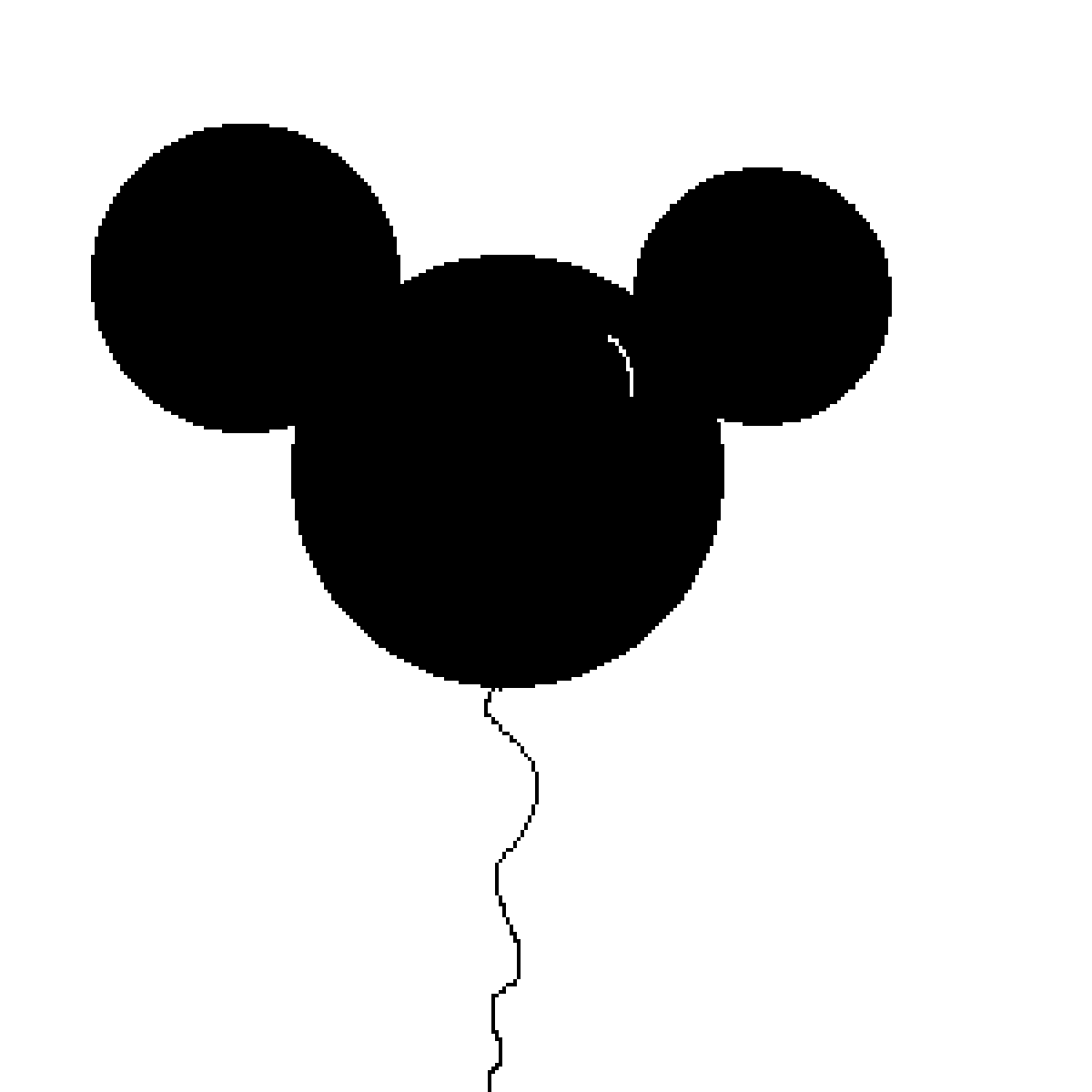 Pixilart Mickey Mouse balloon by SssniperwolfFan