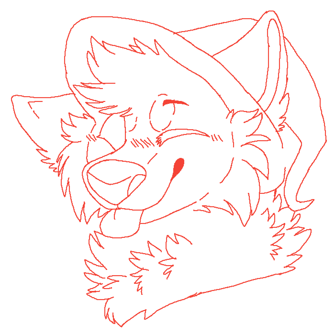 Furry Dog Base Drawing Yetti Wallpaper