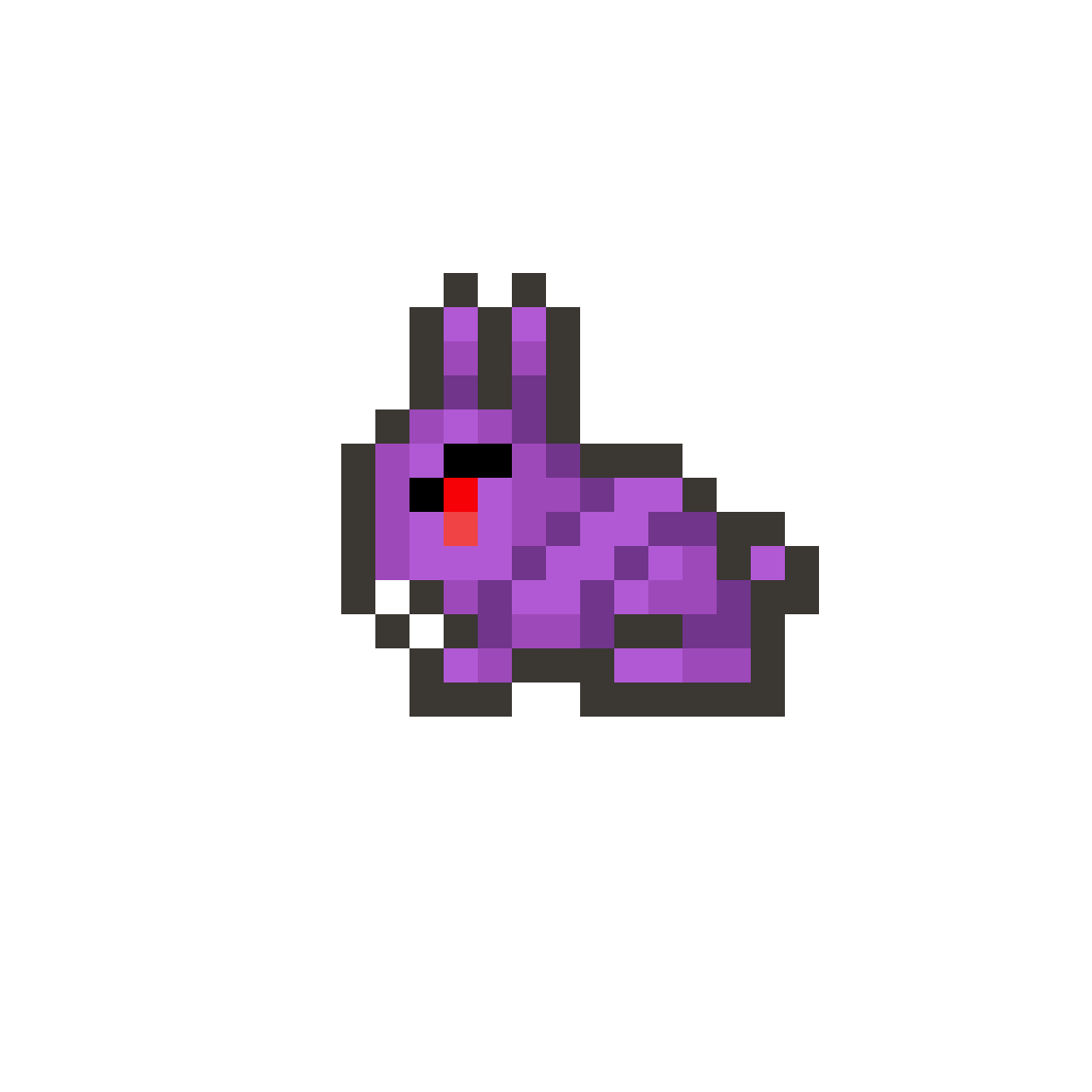 Pixilart Terraria Corrupt Bunny by LordVortech
