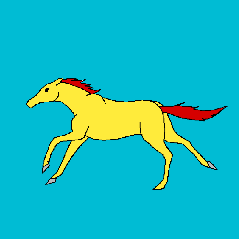 Running Horse Gif