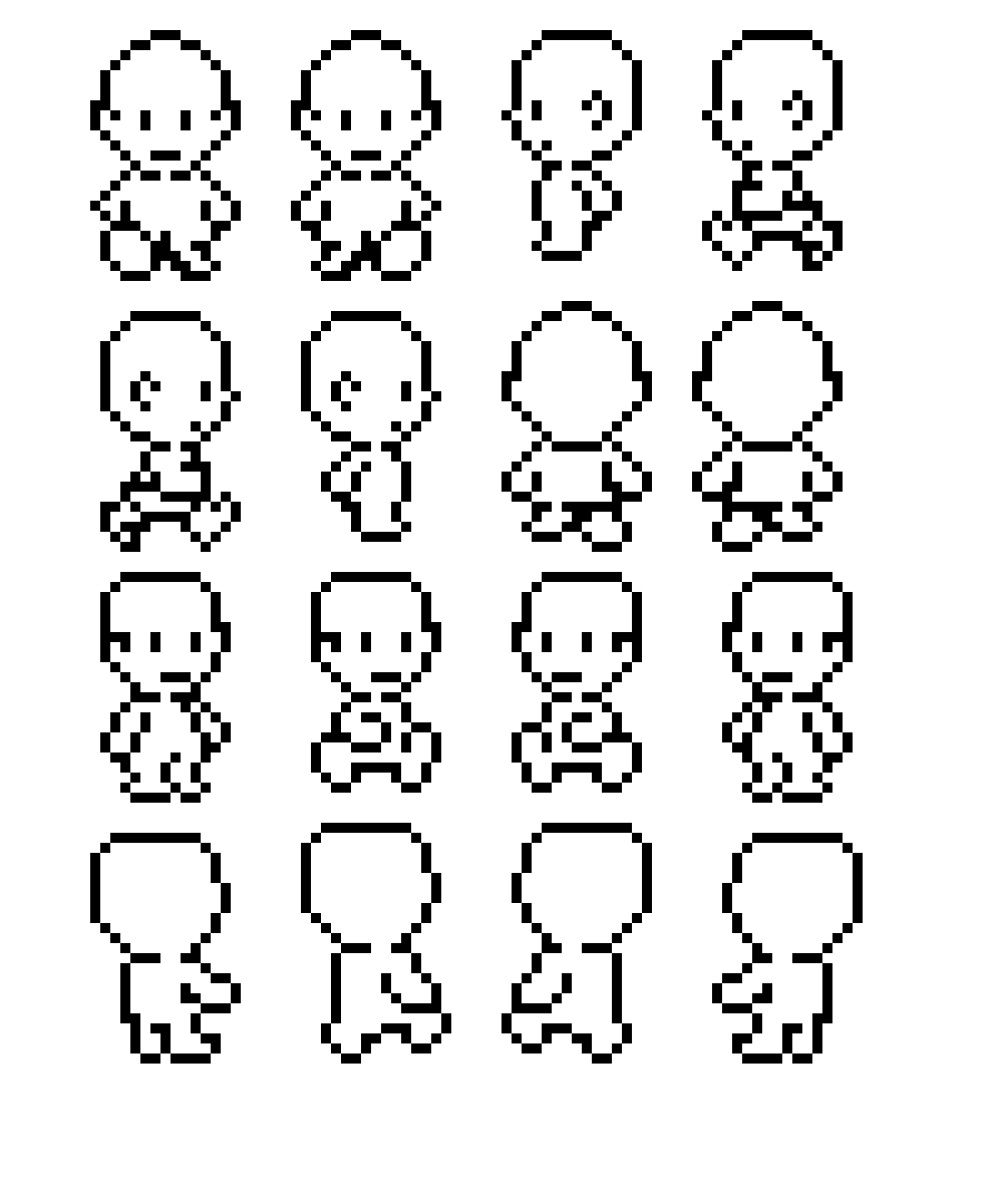 Editing Earthbound character base Free online pixel art drawing tool
