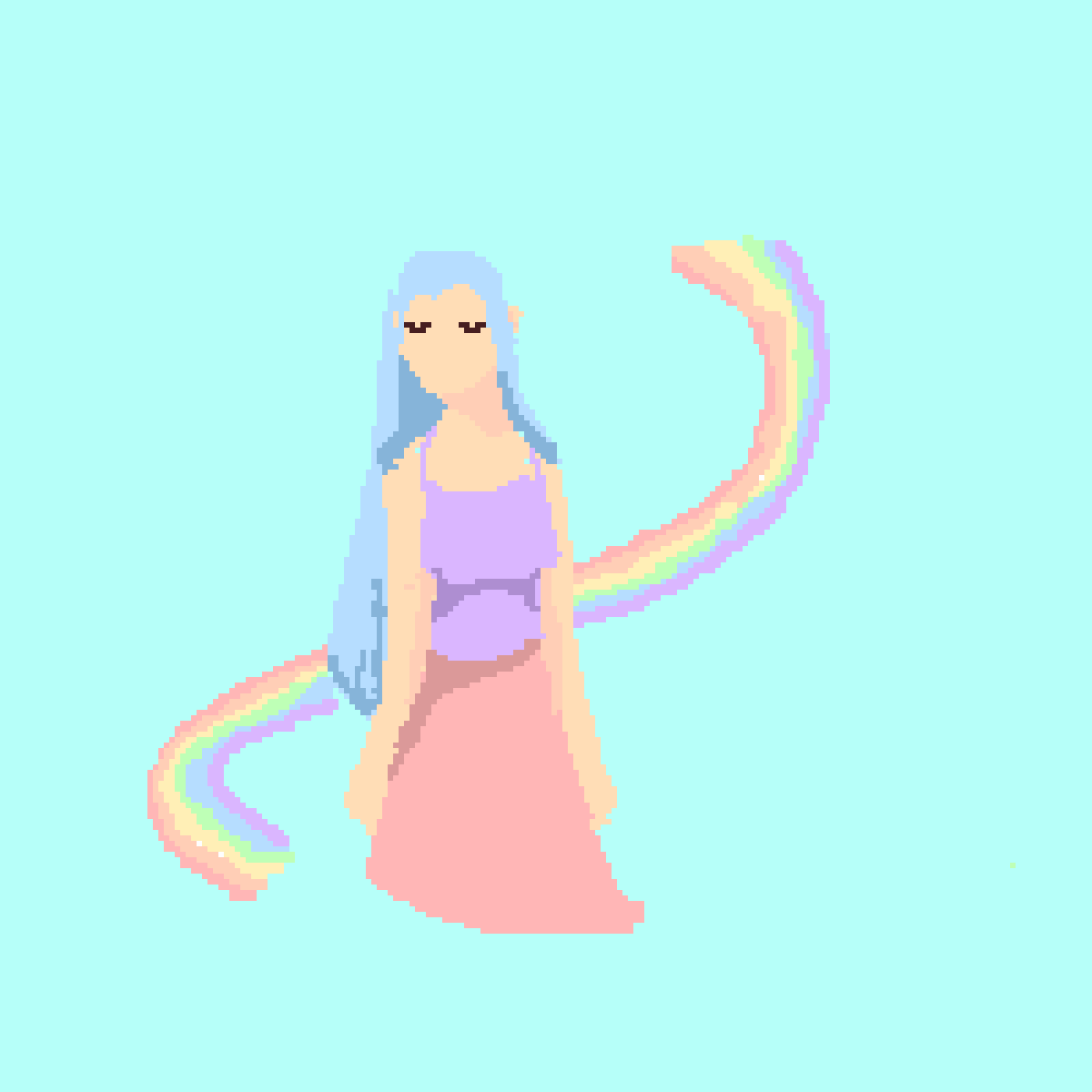 Pixilart pastel girl by jaxtheartist1