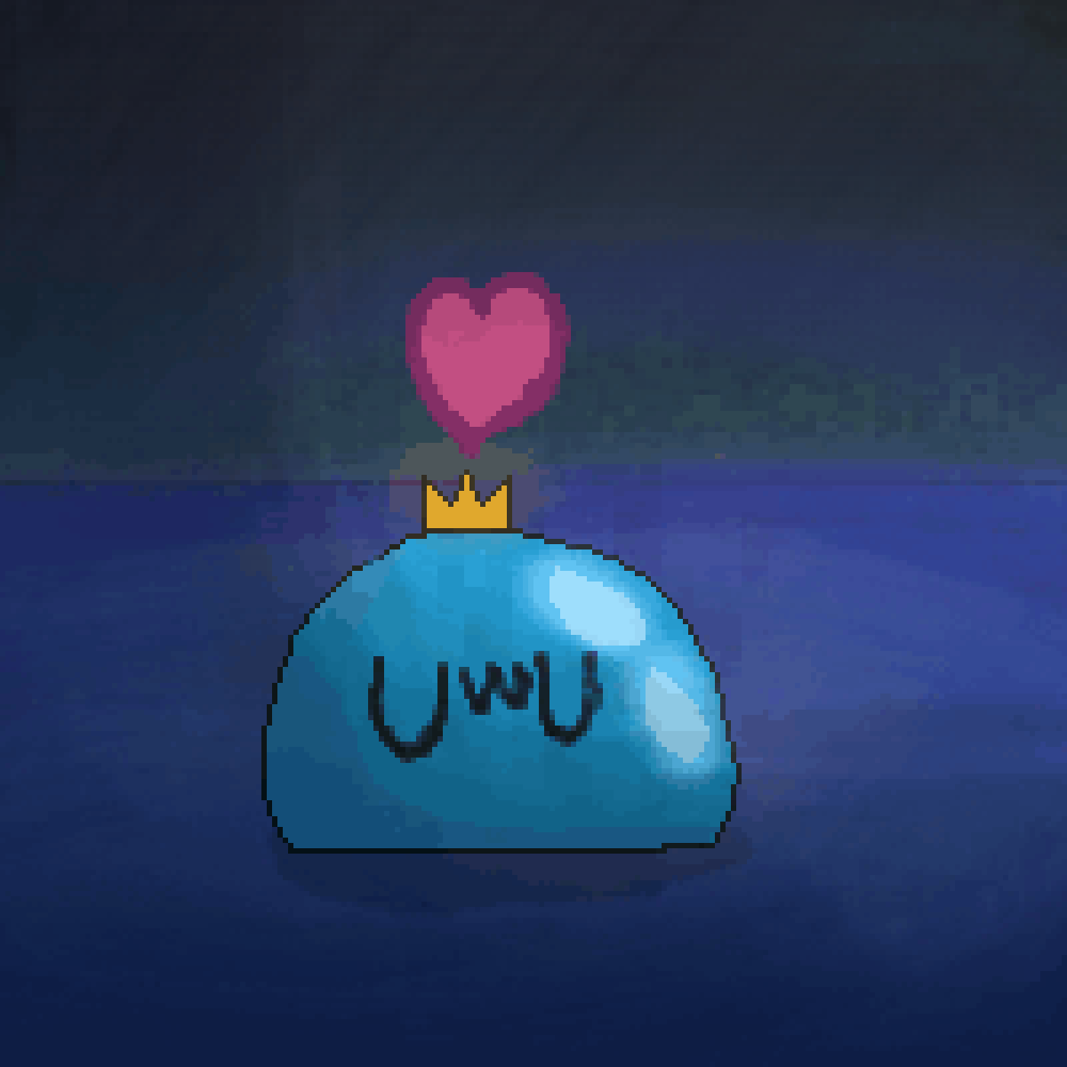 Pixilart King Slime water by Hu8h900