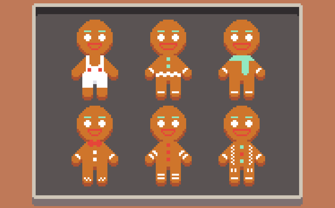Pixilart Gingerbread Man by JHL