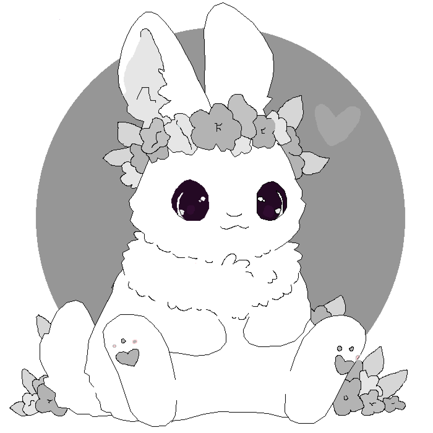 Pixilart Cute Bunny BASE by sasukeUchi