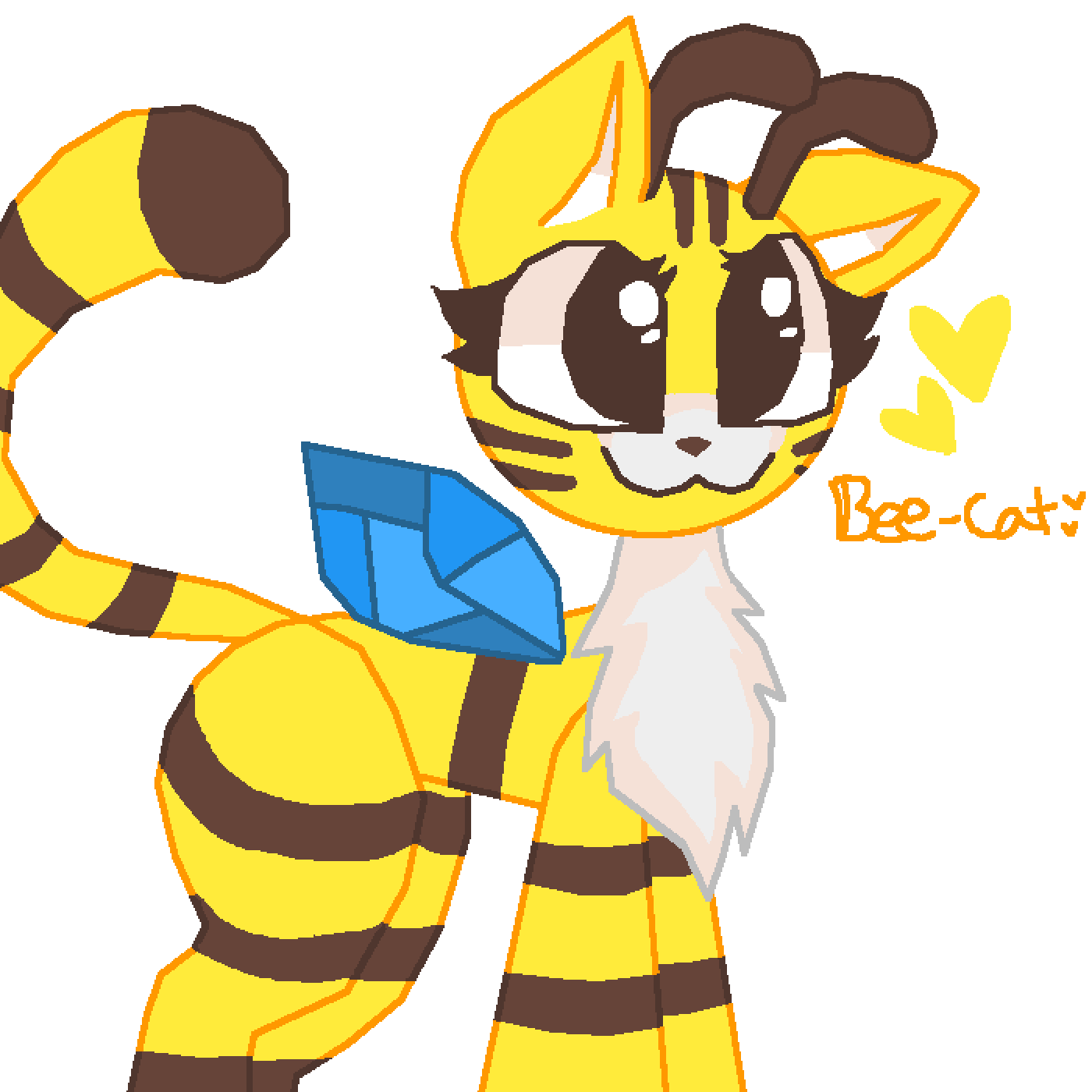 Pixilart Cat Bee 3 by echotrap