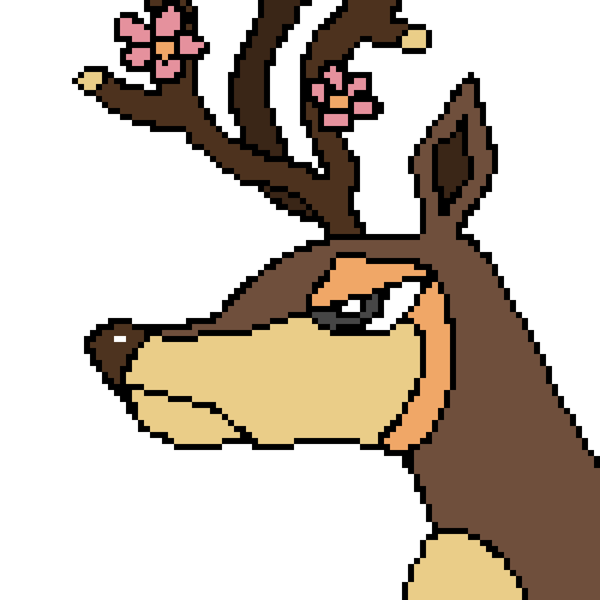 Pixilart Sawsbuck Spring Form by ambrosia04
