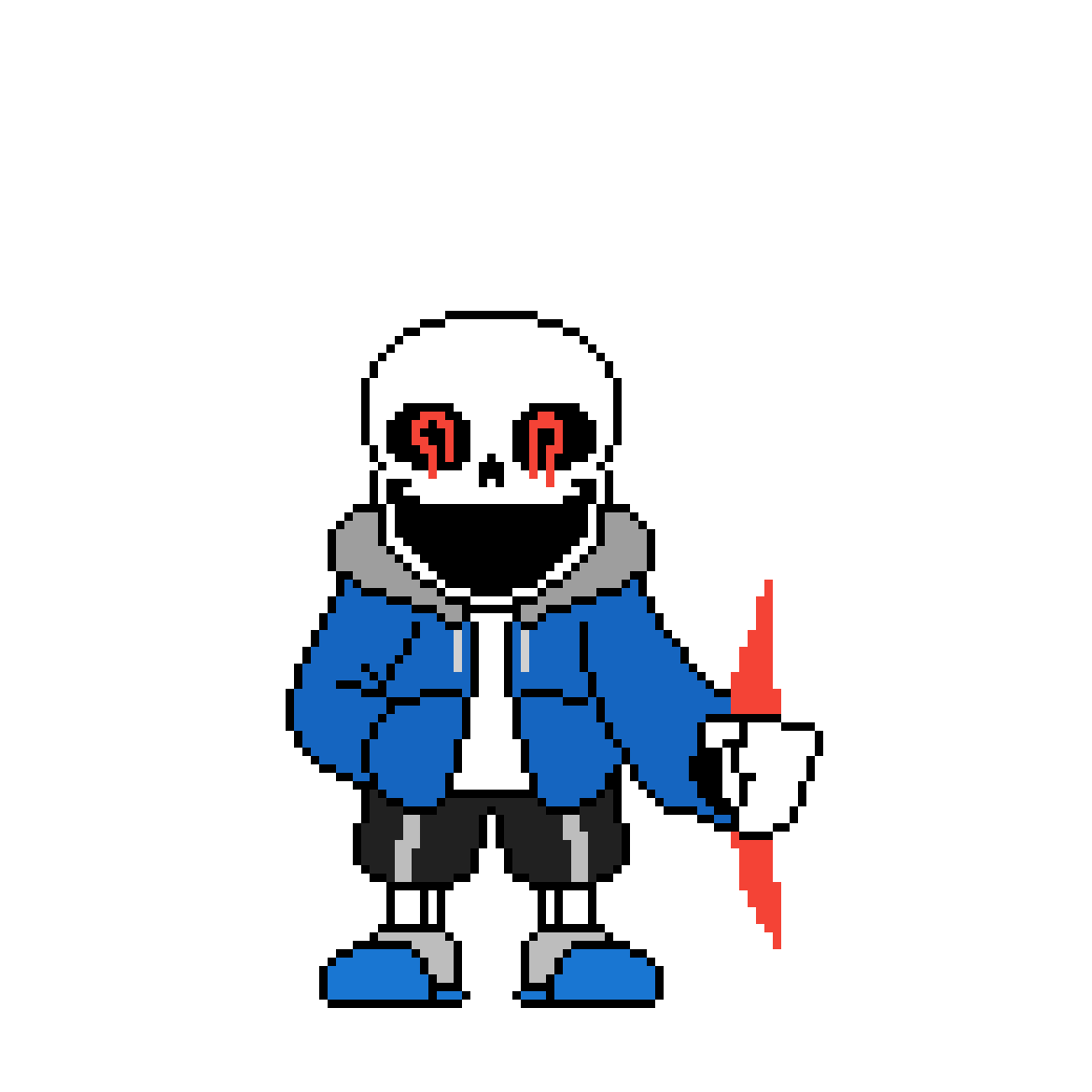 Pixilart vhs sans by pokejan