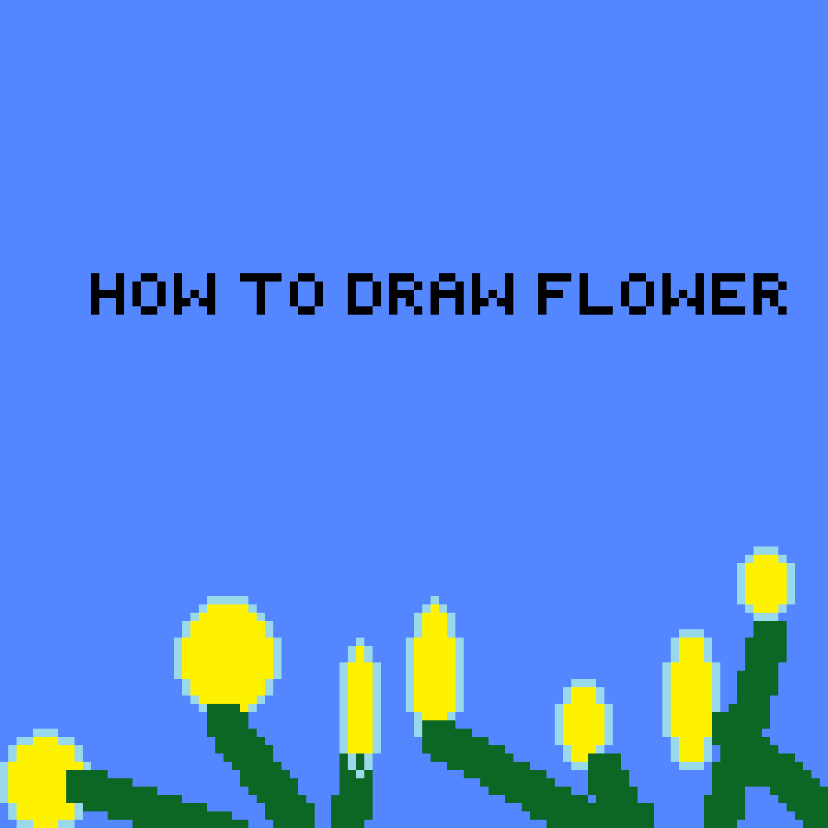 Pixilart How to draw a flower by Loyl