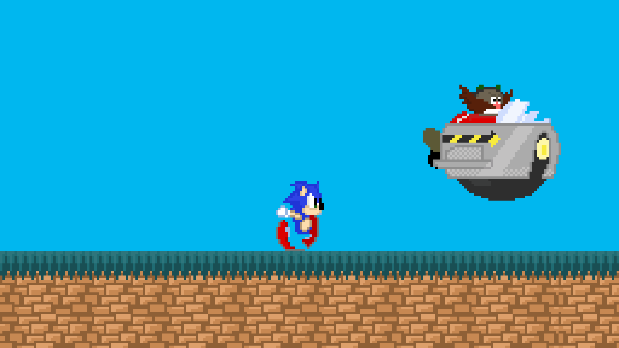 Pixilart chasing the egg by Kalviniscool