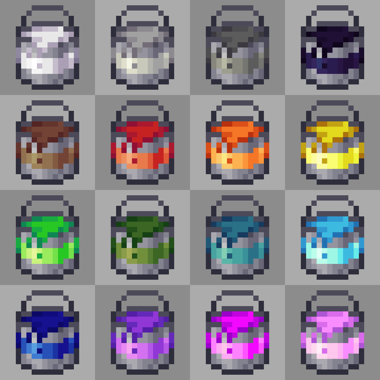 Pixilart Minecraft Paint Bucket by SourStew47