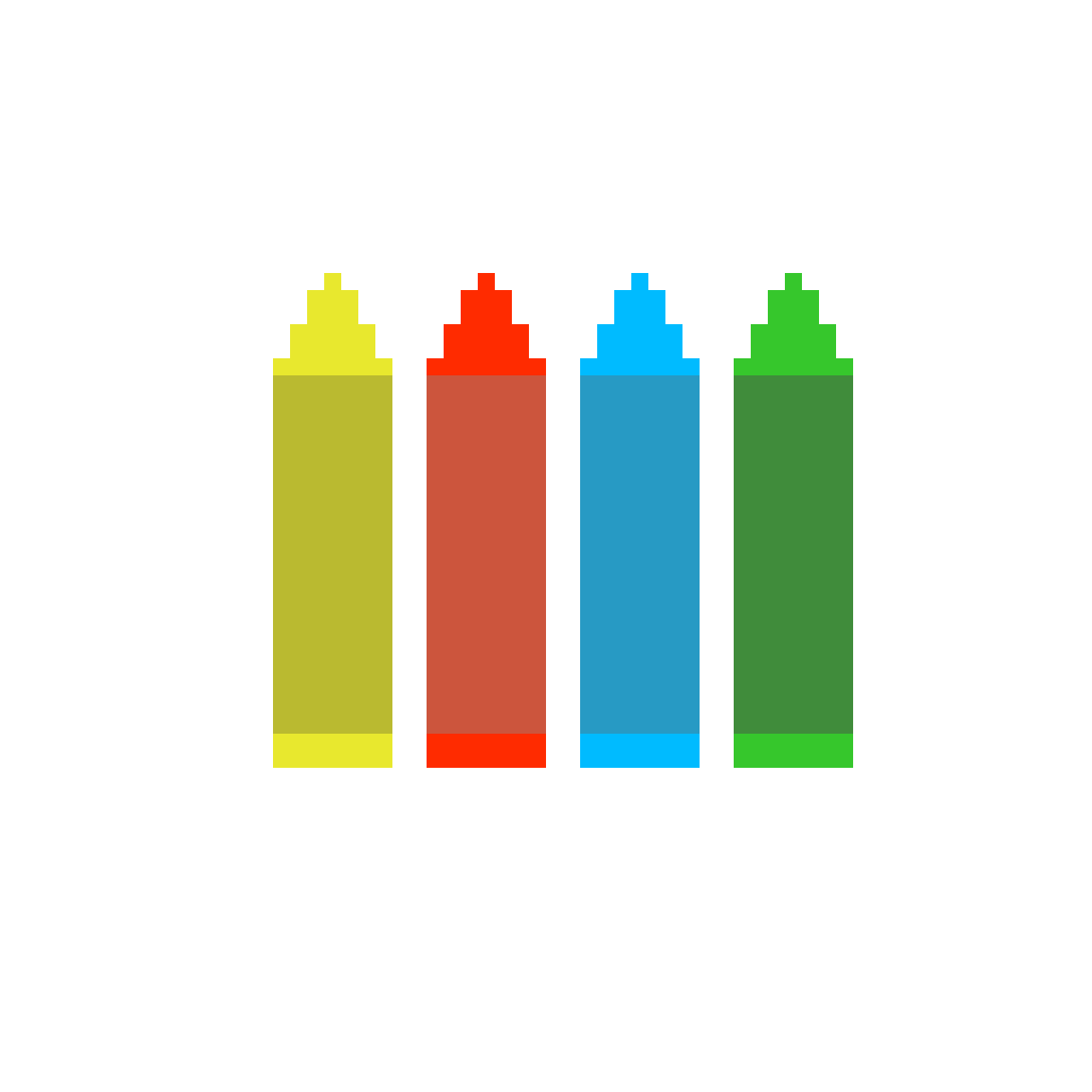 Pixilart Basic Crayons by BunnyJ