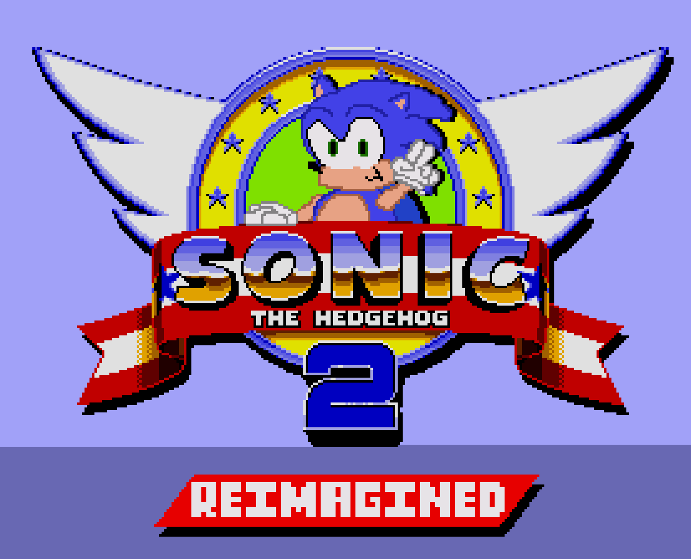 Pixilart Sonic 2 Reimagined Title Screen by IlikeSonic91