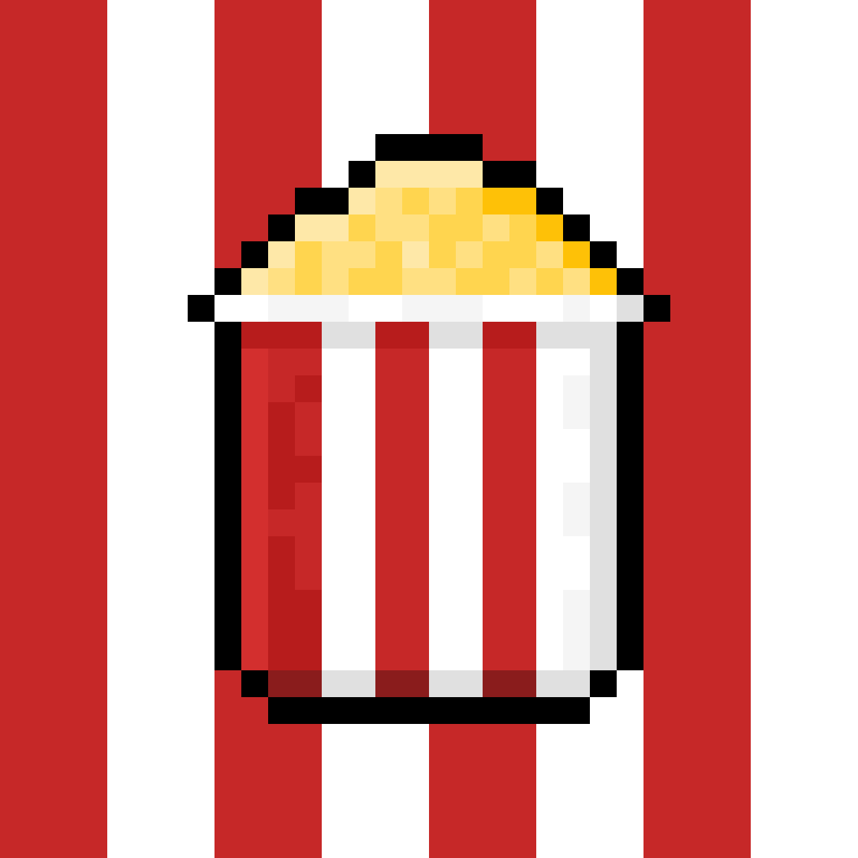 Pixilart Popcorn box by Steinar