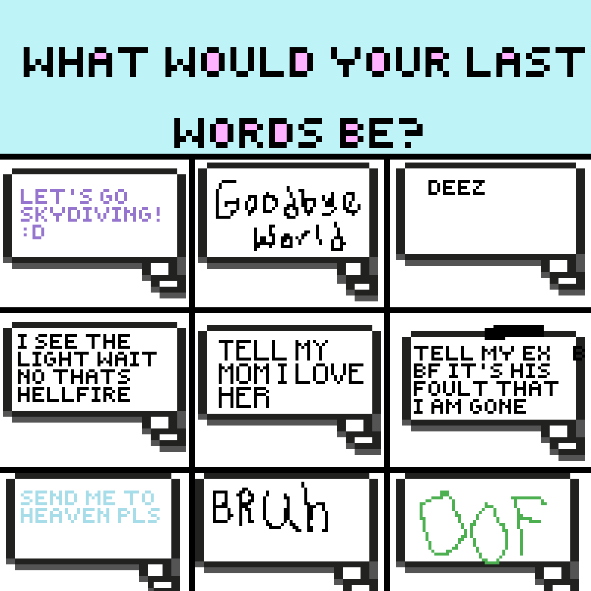 Pixilart Last word by Evanafton5
