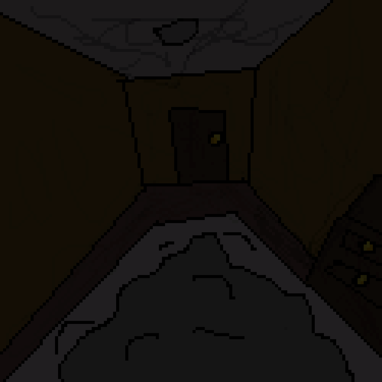 Pixilart black figure jumpscare by funnymakerrrrrr