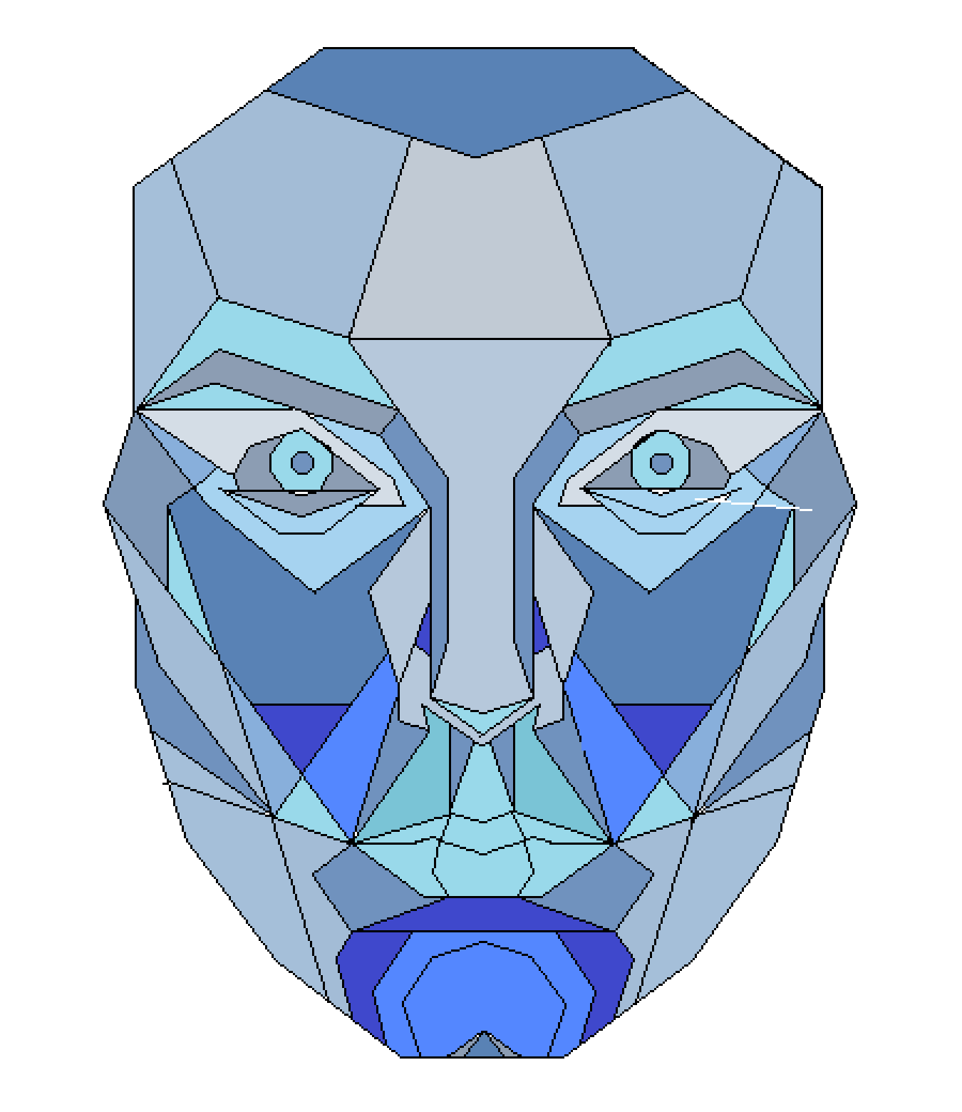 Pixilart Golden ratio face by rebeccagallo21