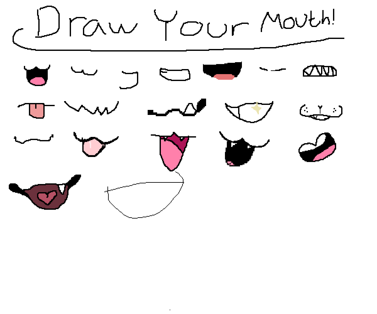 Pixilart Draw your mouth by KawaiiMia
