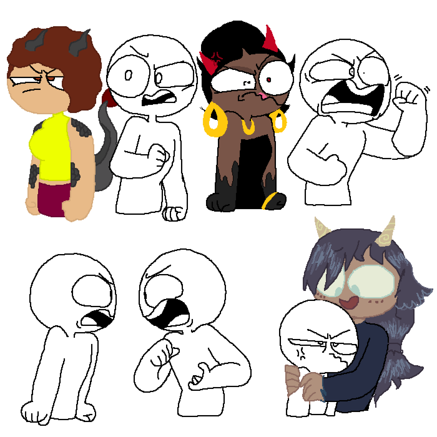 Pixilart ANGRY base by AriAnime1025