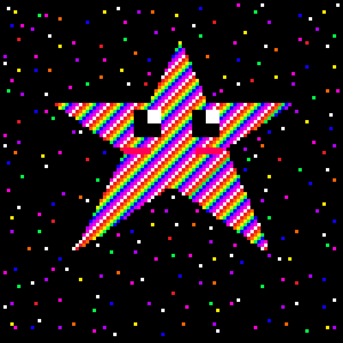 Pixilart Rainbow Stars In Beauty by Rayne2012