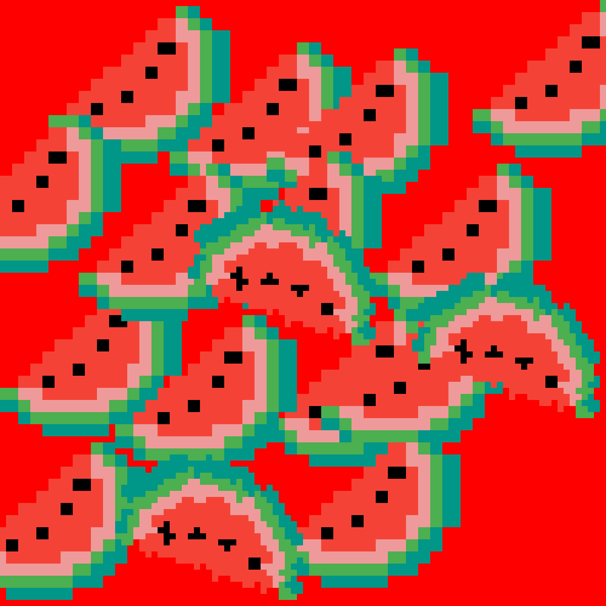 Pixilart watermelon chalenge by Mesteregg123